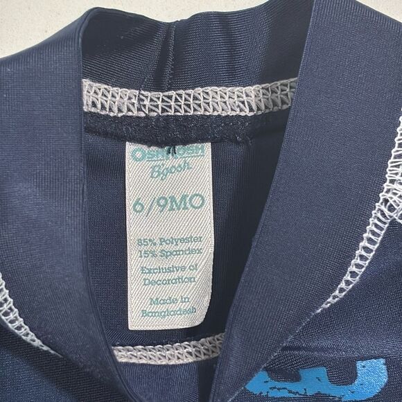 OshKosh B’GOSH | Navy Blue Boys Rash guard Swim Top Surf Size 6-9 Months - Picture 7 of 12